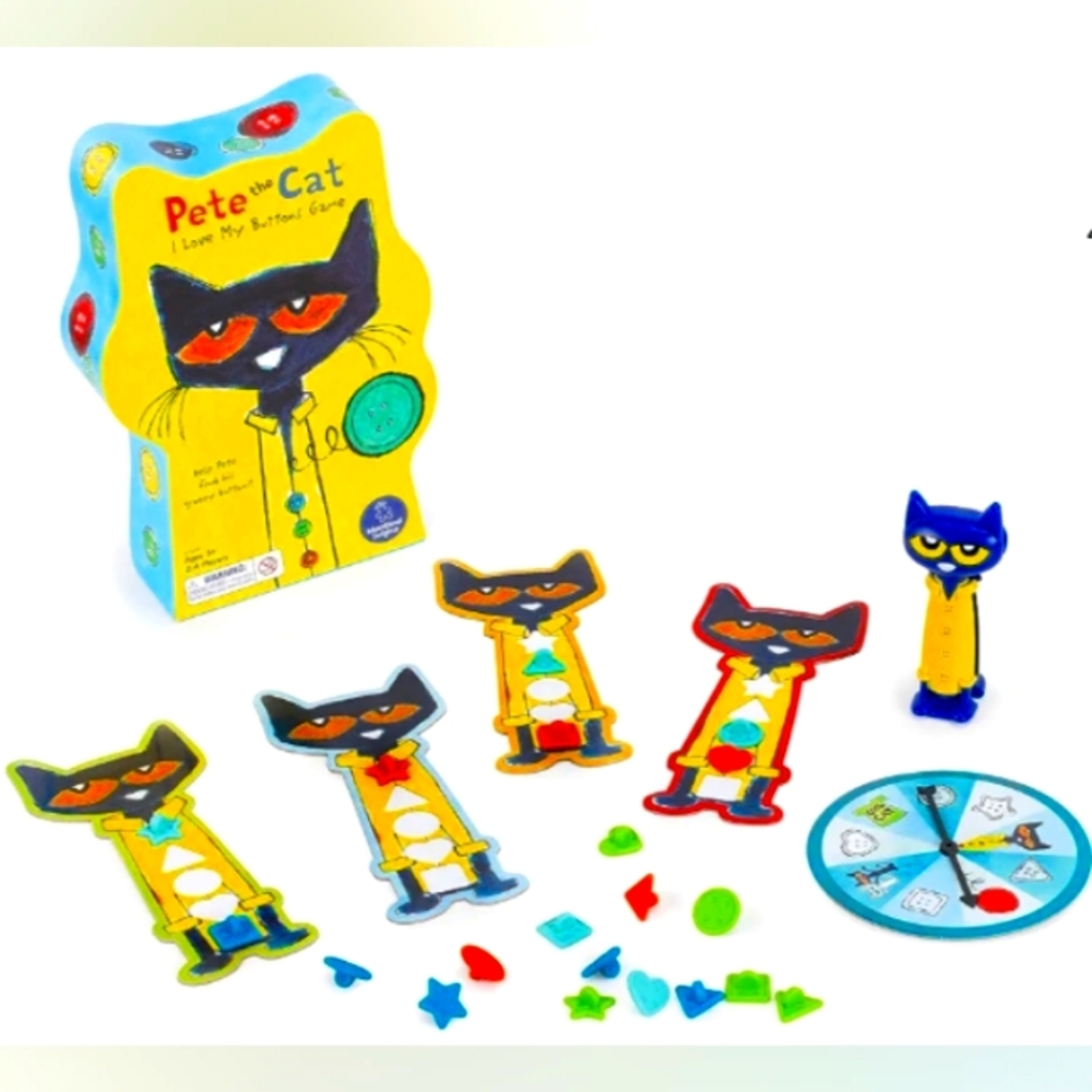Pete The Cat I Love My Buttons Board Game For Toddlers & Preschoolers 😻